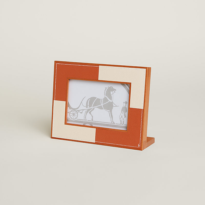 Pleiade en Casaque picture frame, small model - Brown | Hermès USA
